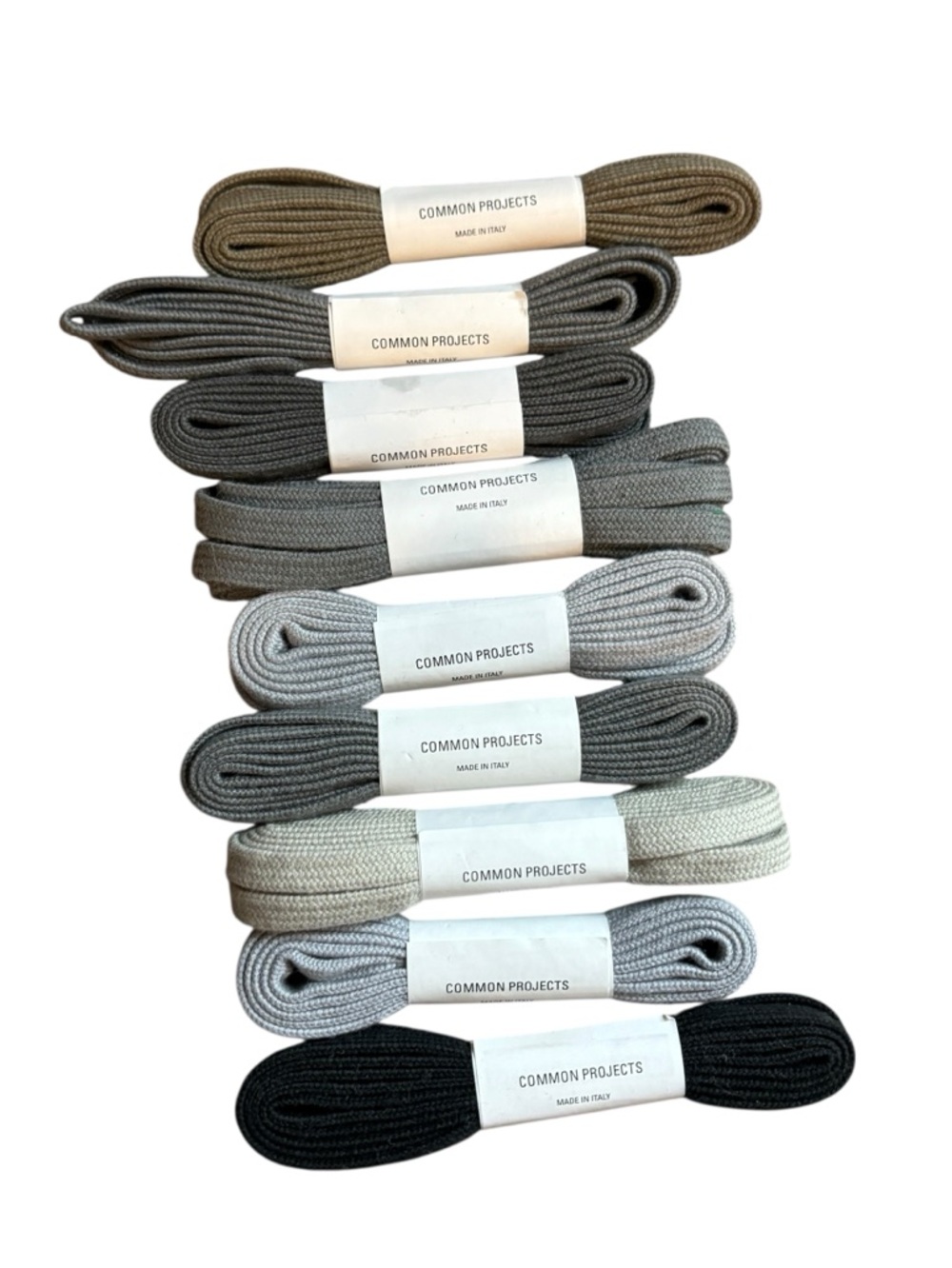 NEW Common Projects Shoe Laces Set of 9 Multi Color